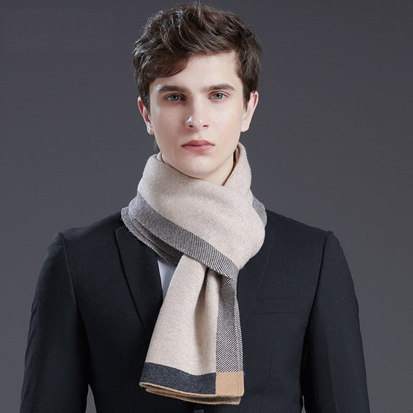 Modern Wool Scarf for Men, Modern Casual Scarf Men, Men's Winter Scarf, Formal Men Scarf Styles, Men's Wool Scarf Winter, Business Wool Scarf for Gentleman