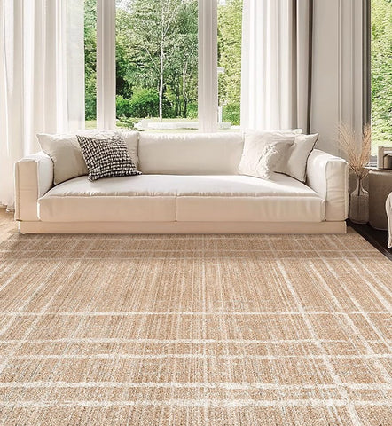 Extra Large Geometric Modern Rugs for Dining Room, Large Modern Rugs for Living Room, Contemporary Modern Rugs for Bedroom-ArtWorkCrafts.com