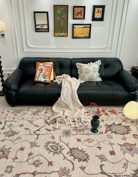 Flower Pattern Modern Rugs for Farmhouse, Bedroom Modern Rugs, Modern Rugs for Dining Room, Modern Rugs for Living Room-ArtWorkCrafts.com