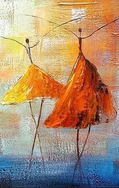 Abstract Artwork, Contemporary Artwork, Ballet Dancer Painting, Painting for Sale, Original Painting-ArtWorkCrafts.com