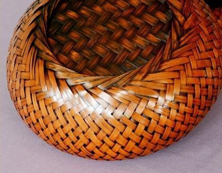 Farmhouse Small Storage Basket, Woven Snacks Basket, Bamboo Storage Basket, Round Storage Basket for Kitchen, Set of 3-ArtWorkCrafts.com