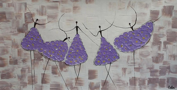 Simple Contemporary Paintings, Wall Art Painting, Buy Wall Art Online, Ballet Dancer Painting, Abstract Painting for Sale, Original Artwork-ArtWorkCrafts.com