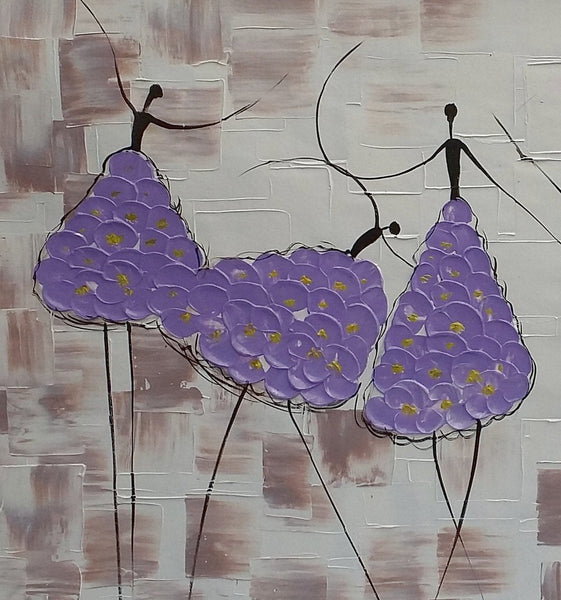 Simple Contemporary Paintings, Wall Art Painting, Buy Wall Art Online, Ballet Dancer Painting, Abstract Painting for Sale, Original Artwork-ArtWorkCrafts.com