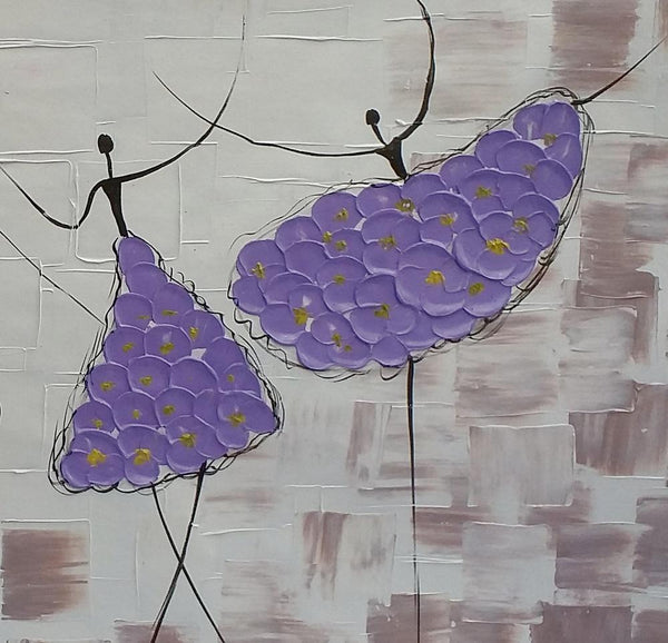 Simple Contemporary Paintings, Wall Art Painting, Buy Wall Art Online, Ballet Dancer Painting, Abstract Painting for Sale, Original Artwork-ArtWorkCrafts.com