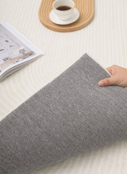 Living Room Modern Rugs, Modern Living Room Rug Placement, Contemporary Area Rugs for Bedroom, Dining Room Floor Rugs, Large Grey Rugs for Office-ArtWorkCrafts.com