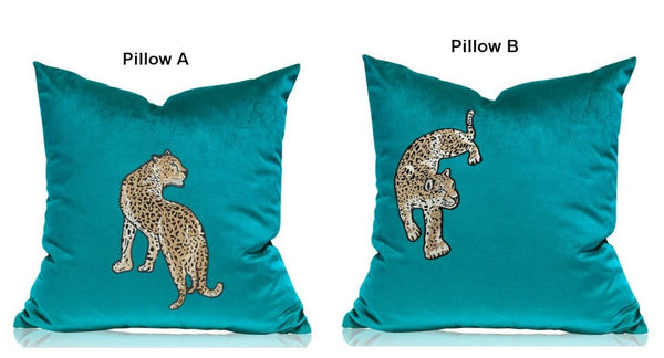 Decorative Pillows for Living Roomï¼?Contemporary Throw Pillows, Cheetah Decorative Cushion, Modern Sofa Pillows-ArtWorkCrafts.com