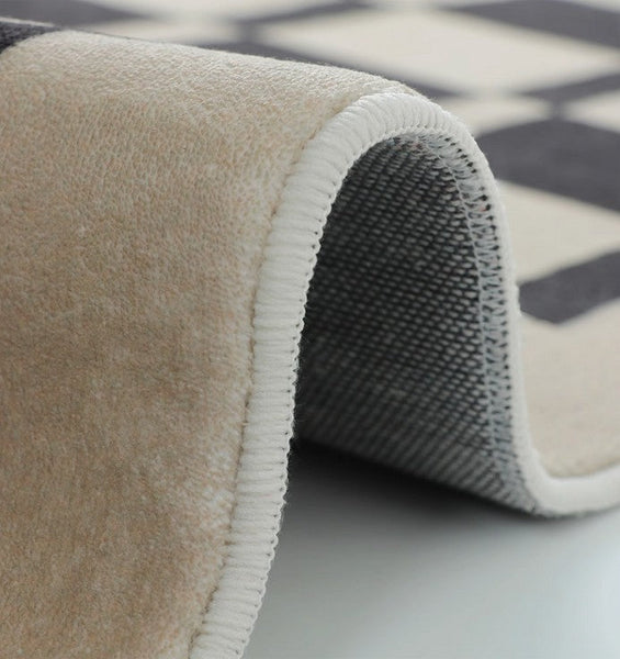 Modern Carpets for Living Room, Modern Rugs for Dining Room, Mid Century Modern Rugs Next to Bed, Thick Contemporary Rugs for Bedroom-ArtWorkCrafts.com