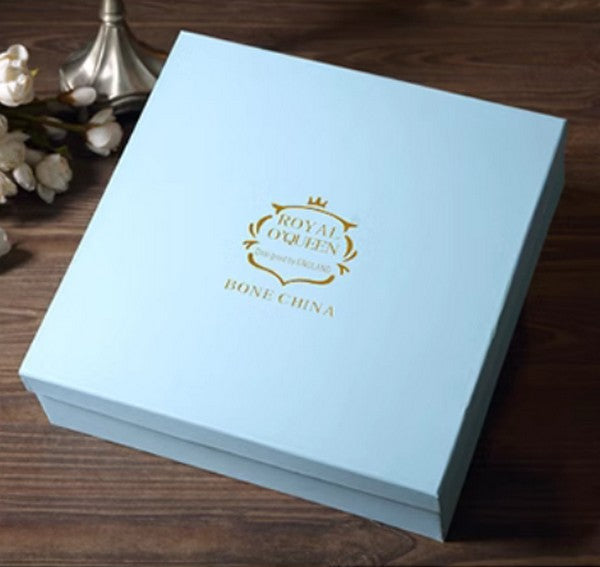 Royal Bone China Porcelain Tea Cup Set, Elegant British Ceramic Coffee Cups, Unique British Tea Cup and Saucer in Gift Box-ArtWorkCrafts.com