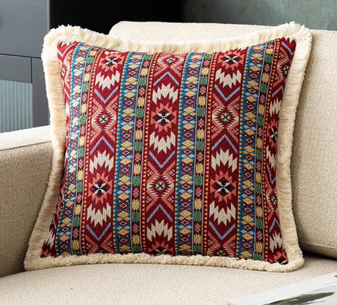 Decorative Throw Pillows for Bedroom, Bohemian Decorative Sofa Pillows for Living Room, Extra Large Modern Geometric Pillows, Oriental Throw Pillow for Couch-ArtWorkCrafts.com