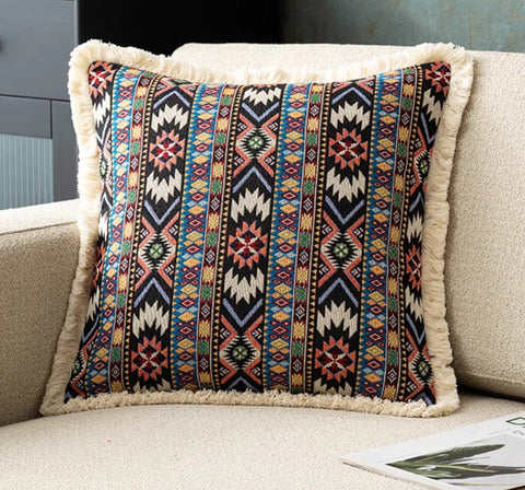 Extra Large Modern Geometric Pillows, Decorative Throw Pillows for Bedroom, Bohemian Decorative Sofa Pillows for Living Room, Oriental Throw Pillow for Couch-ArtWorkCrafts.com