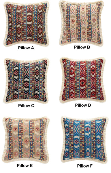 Large Bohemian Decorative Sofa Pillows for Living Room, Modern Geometric Pillows, Decorative Throw Pillows for Bedroom, Oriental Throw Pillow for Couch-ArtWorkCrafts.com