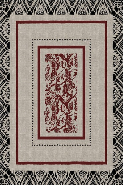 Dining Room Floor Rugs, Abstract Contemporary Rugs for Bedroom, Mid Century Area Rugs for Living Room, Elegant Modern Area Rugs under Sofa, Modern Carpets for Office-ArtWorkCrafts.com