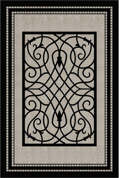 Dining Room Floor Rugs, Modern Area Rugs under Sofa, Modern Black Rugs for Living Room, Abstract Contemporary Rugs for Bedroom, Modern Carpets for Office-ArtWorkCrafts.com