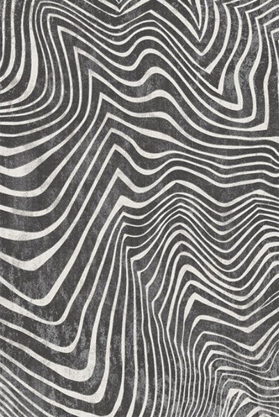 Mid Century Area Rugs for Living Room, Black Stripe Area Rugs under Sofa, Abstract Contemporary Rugs for Bedroom, Modern Carpets for Office, Dining Room Floor Rugs-ArtWorkCrafts.com