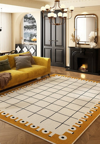 Geometric Modern Rugs for Sale, Contemporary Rugs for Bedroom, Large Modern Rugs for Living Room, Abstract Mid Century Modern Area Rugs