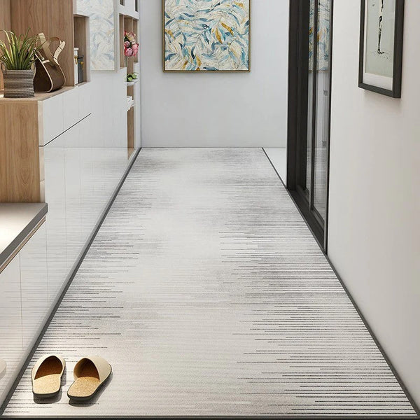 Long Hallway Runners, Non Slip Entryway Runner Rug Ideas, Geometric Modern Long Hallway Runners, Contepmorary Runner Rugs, Extra Long Narrow Runner Rugs-ArtWorkCrafts.com