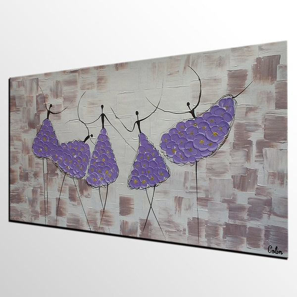 Simple Contemporary Paintings, Wall Art Painting, Buy Wall Art Online, Ballet Dancer Painting, Abstract Painting for Sale, Original Artwork-ArtWorkCrafts.com