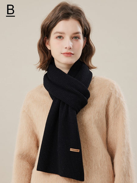 Fashion Designer Scarf, Casual Scarf for Women, Modern Winter Scarf, Cold Weather Scarf, Wool Scarf for Women, Soft Cashmere Scarf for Women-ArtWorkCrafts.com