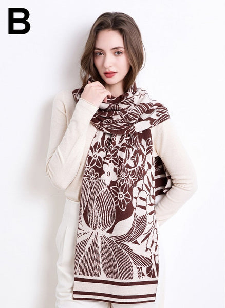 Casual Scarf for Women, Cold Weather Scarves, Soft Wool Scarf for Women, Modern Wool Scarf for Women