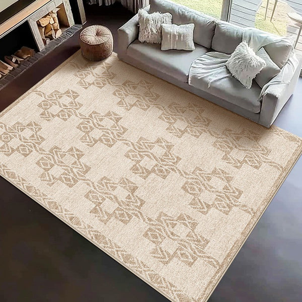 Abstract Modern Rug Ideas for Bedroom, Contemporary Area Rugs for Dining Room, Geometric Modern Rug Placement Ideas for Living Room-ArtWorkCrafts.com