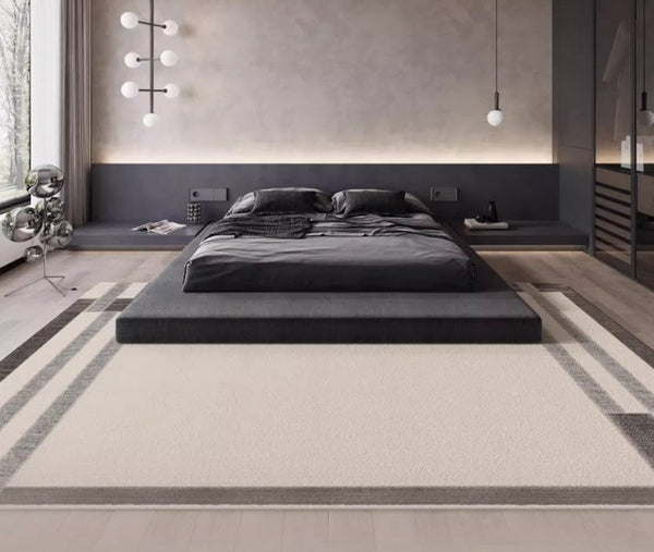 Geometric Contemporary Modern Rugs Next to Bed, Modern Carpets for Office, Abstract Area Rugs for Living Room, Modern Soft Rugs under Dining Room Table-ArtWorkCrafts.com