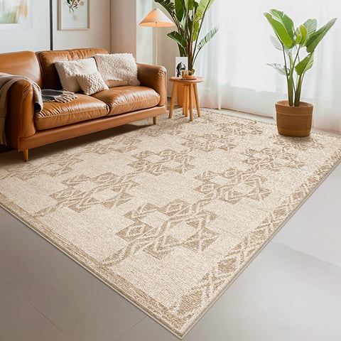 Abstract Modern Rug Ideas for Bedroom, Contemporary Area Rugs for Dining Room, Geometric Modern Rug Placement Ideas for Living Room-ArtWorkCrafts.com