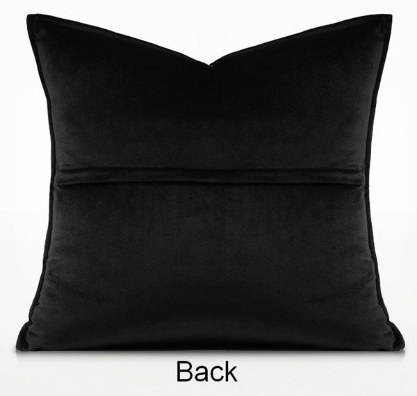 Red Heart Shape Modern Pillows for Couch, Decorative Pillow Covers, Abstract Decorative Throw Pillows for Living Room, Large Modern Sofa Pillow Cases-ArtWorkCrafts.com