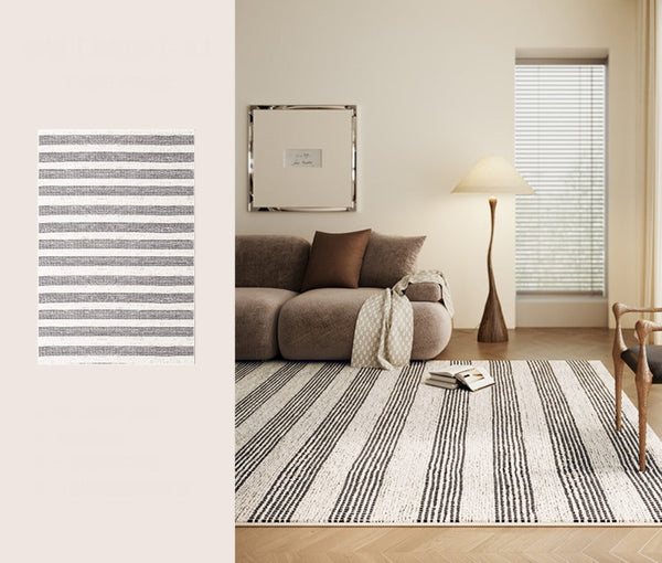 Contemporary Modern Rugs for Bedroom, Geometric Modern Rugs for Sale, Modern Rug Placement Ideas for Living Room, Abstract Rugs for Dining Room-ArtWorkCrafts.com
