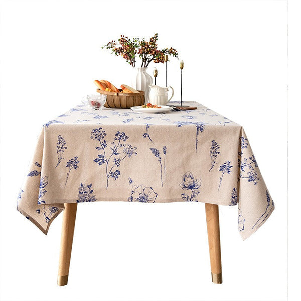 Wedding Tablecloth, Dining Room Flower Table Cloths, Large Rectangular Table Covers for Kitchen, Farmhouse Table Cloth, Square Tablecloth for Round Table-ArtWorkCrafts.com