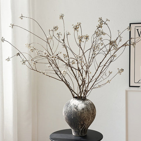 Dried Long Twigs, Dried Chinese Tallow Tree Twigs, Natural Decorations, Flower Arrangement, Handmade Artificial Flower, Natural Dried Branches-ArtWorkCrafts.com