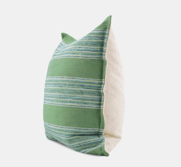 Green Modern Sofa Pillows for Couch, Contemporary Decorative Pillow Covers, Large Decorative Pillows for Living Room-ArtWorkCrafts.com
