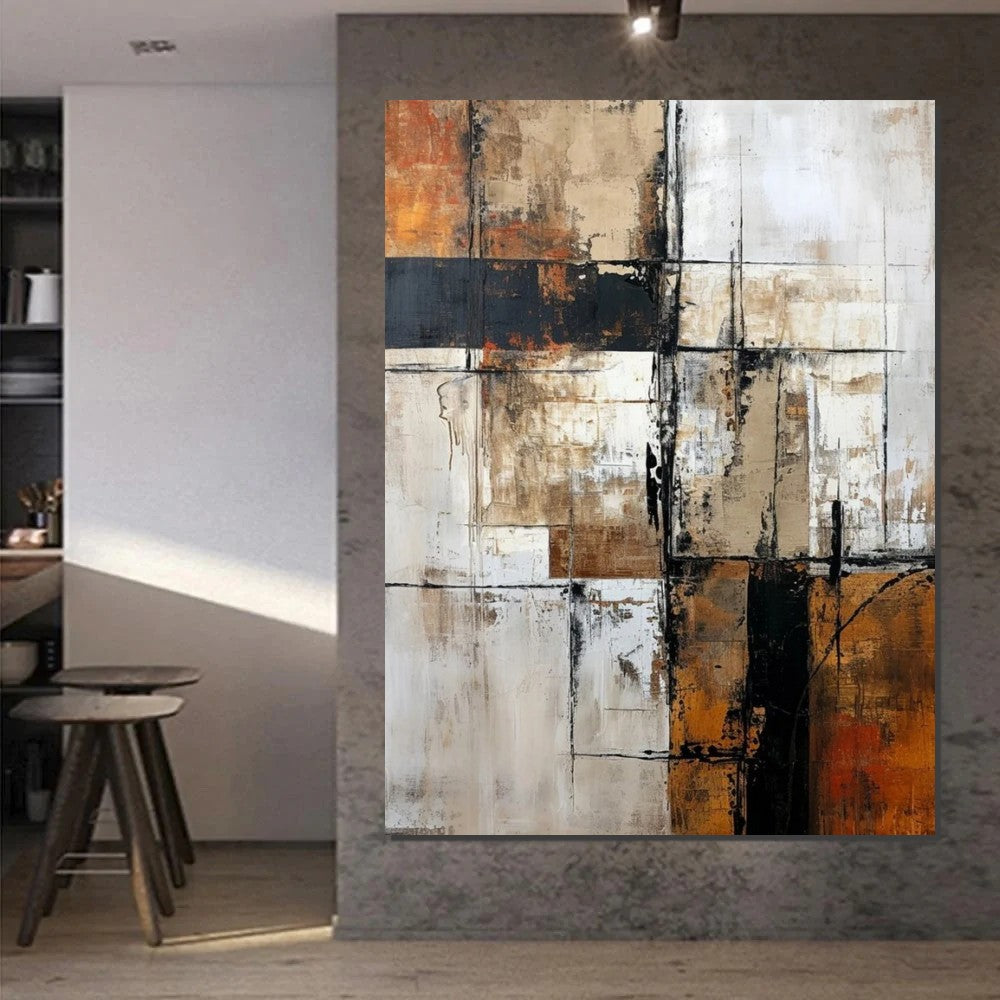 Large Abstract Paintings, Contemporary Acrylic Wall Art Ideas, Modern Canvas Painting, Large Paintings for Living Room, Simple Modern Art-ArtWorkCrafts.com