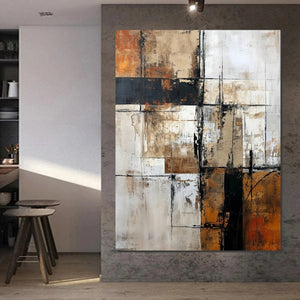Large Abstract Paintings, Contemporary Acrylic Wall Art Ideas, Modern Canvas Painting, Large Paintings for Living Room, Simple Modern Art-ArtWorkCrafts.com