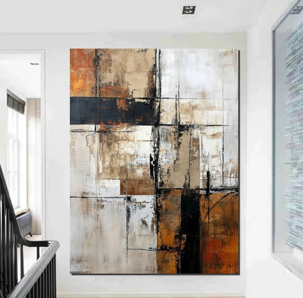 Large Abstract Paintings, Contemporary Acrylic Wall Art Ideas, Modern Canvas Painting, Large Paintings for Living Room, Simple Modern Art-ArtWorkCrafts.com