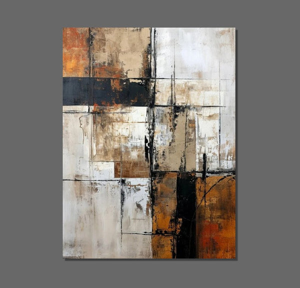 Large Abstract Paintings, Contemporary Acrylic Wall Art Ideas, Modern Canvas Painting, Large Paintings for Living Room, Simple Modern Art-ArtWorkCrafts.com