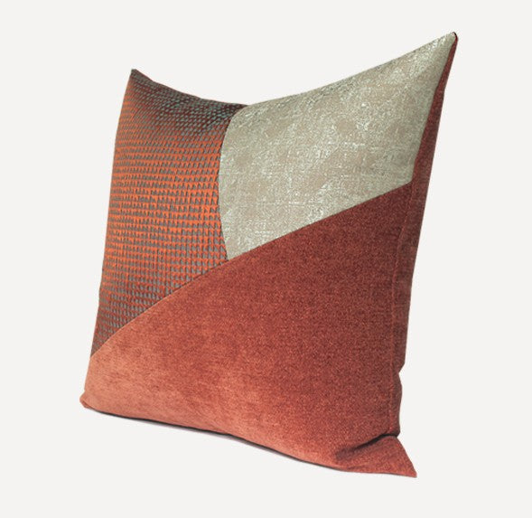 Large Modern Throw Pillows for Couch, Decorative Throw Pillow for Couch, Red Modern Sofa Pillows, Throw Pillows for Modern Living Room-ArtWorkCrafts.com