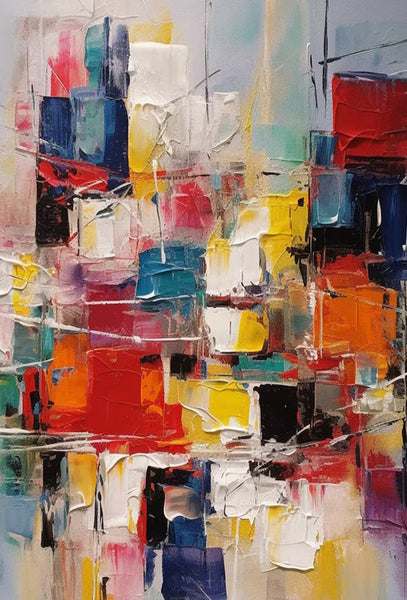 Hand Painted Canvas Art, Palette Knife Paintings, Modern Paintings for Living Room, Simple Painting Ideas for Bedroom-ArtWorkCrafts.com