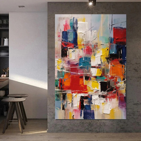 Hand Painted Canvas Art, Palette Knife Paintings, Modern Paintings for Living Room, Simple Painting Ideas for Bedroom-ArtWorkCrafts.com