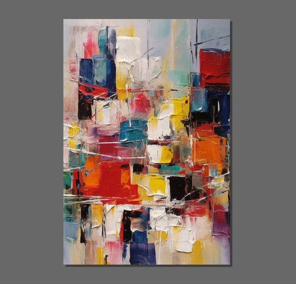 Hand Painted Canvas Art, Palette Knife Paintings, Modern Paintings for Living Room, Simple Painting Ideas for Bedroom-ArtWorkCrafts.com
