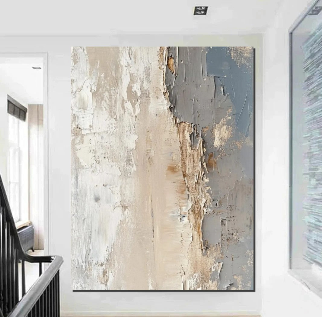 Palette Knife Paintings, Hand Painted Canvas Art, Modern Paintings for Living Room, Simple Painting Ideas for Bedroom-ArtWorkCrafts.com