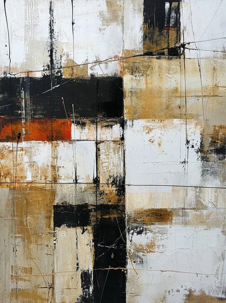 Contemporary Wall Painting, Acrylic Painting for Dining Room, Living Room Wall Painting, Modern Artwork, Large Canvas Painting-ArtWorkCrafts.com