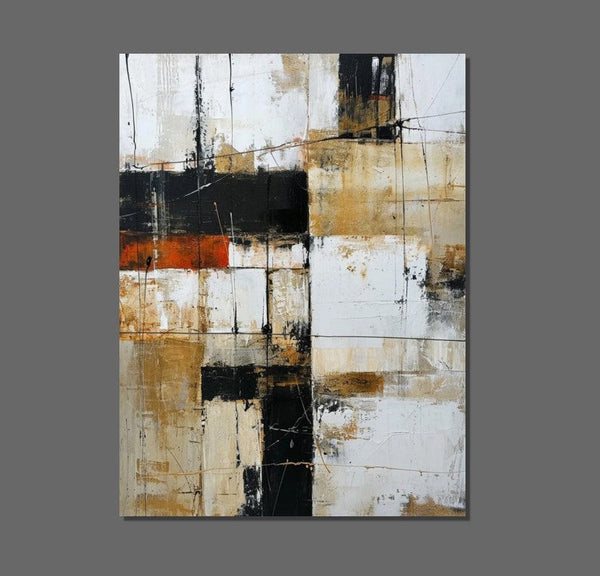 Contemporary Wall Painting, Acrylic Painting for Dining Room, Living Room Wall Painting, Modern Artwork, Large Canvas Painting-ArtWorkCrafts.com