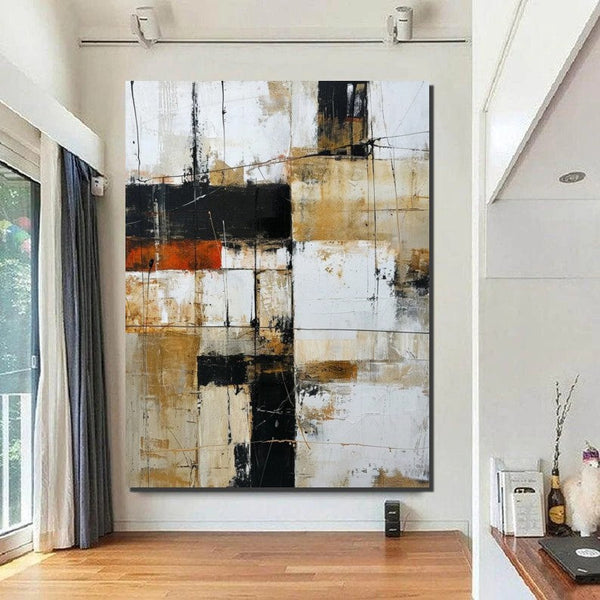Contemporary Wall Painting, Acrylic Painting for Dining Room, Living Room Wall Painting, Modern Artwork, Large Canvas Painting-ArtWorkCrafts.com