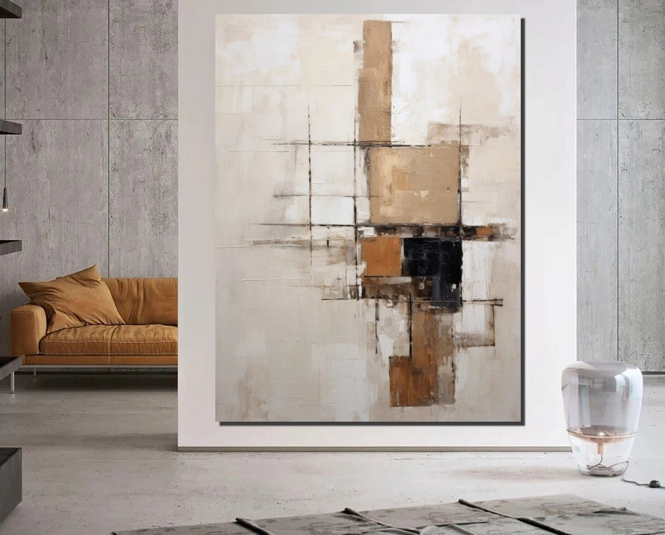 Extra Large Paintings for Living Room, Abstract Acrylic Painting, Hand Painted Wall Art Paintings, Modern Abstract Art for Dining Room-ArtWorkCrafts.com