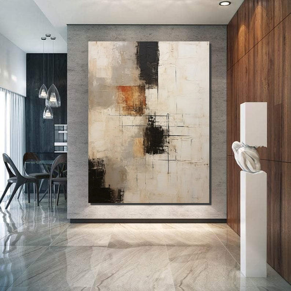 Hand Painted Wall Art Paintings, Modern Abstract Art for Dining Room, Extra Large Paintings for Living Room, Abstract Acrylic Painting-ArtWorkCrafts.com