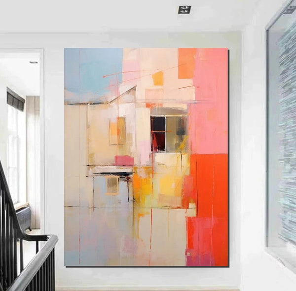 Acrylic Abstract Art, Modern Abstract Acrylic Painting, Living Room Wall Painting, Extra Large Paintings, Large Paintings for Living Room-ArtWorkCrafts.com