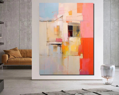 Acrylic Abstract Art, Modern Abstract Acrylic Painting, Living Room Wall Painting, Extra Large Paintings, Large Paintings for Living Room-ArtWorkCrafts.com