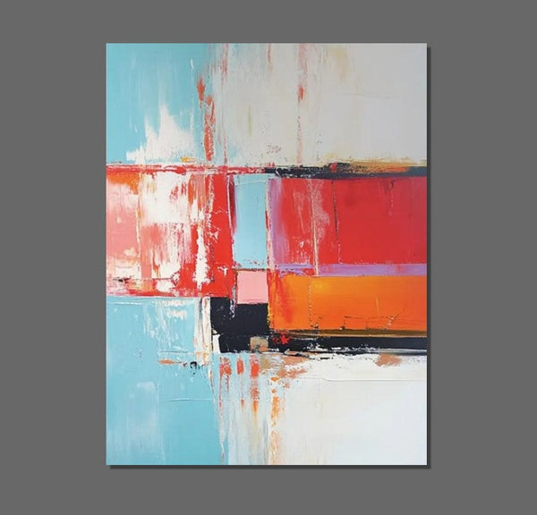 Palette Knife Paintings, Modern Paintings for Living Room, Hand Painted Canvas Art, Simple Painting Ideas for Bedroom-ArtWorkCrafts.com