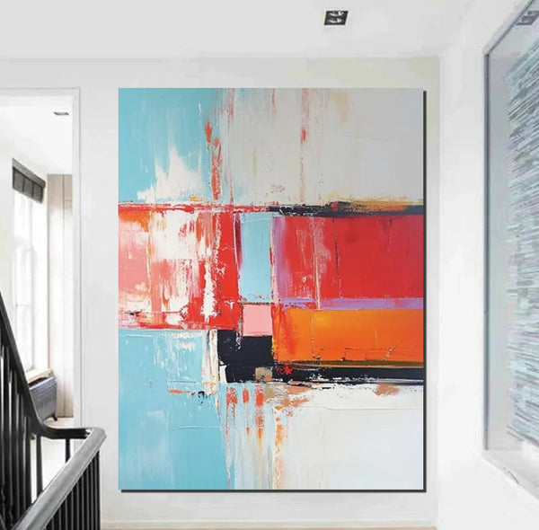 Palette Knife Paintings, Modern Paintings for Living Room, Hand Painted Canvas Art, Simple Painting Ideas for Bedroom-ArtWorkCrafts.com