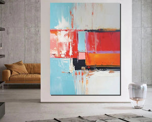 Palette Knife Paintings, Modern Paintings for Living Room, Hand Painted Canvas Art, Simple Painting Ideas for Bedroom-ArtWorkCrafts.com